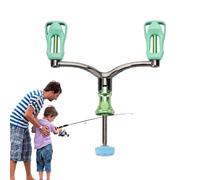 Generisch Catch Rod Handle Bait Reels Double Crank Fish Reels Replacement Parts, Long Lasting Heavy Duty Construction Aluminium Alloy Fishing Handles for Bad Weather, 1000-4000 Handles