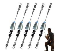 Generisch Catfish Float Assembly, Fishing Equipment with Lead Bead Weights, Catfish Bait, for Trout, Carp, Bass, Surf Fishing, Boat Fishing, Trolling, Kayak, Rivers, Lakes, Ponds and Saltwater