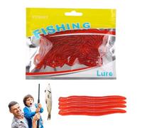 Generisch Catfish Lures Lures Freshwater, Bass Fishing Lures - Fly Fishing Lures Silicone Trout Worm, Glowing Artificial Bait Fake Earthworm for Freshwater Saltwater