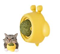 Generisch Catnip - 8.4 x 7.8 x 3.9 cm Interactive Cat Catnip Toys, Lick Safe Healthy Kitten and Teeth Brushing Toys, Rollball for Wall Door, Pet Entertainment Supplies