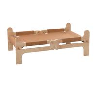 Generisch Cats Bed, Portable Pet Bed, 23.62 x 14.37 x 8.27 inches, Raised Cat Cot, Lightweight Design, Medium Size, Beige, 1 Piece, Indoor, Patio, Beach, Garden, Lawn, Backyard, Camp, Home, Balcony