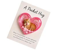 Generisch Cats - Heart-Shaped Sweet Positive Card Ornament, Emotional Cards for Adults | For Calming, Girls, Teens, Family, Christmas, Holidays, Compassion, Encouragement and