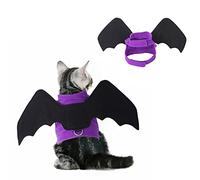 Generisch Cats, Puppies, Dog Costume, Cosplay Clothing Costume, Black Bat Wings, Halloween Party for Pet Decoration, Clothing (Purple, M)