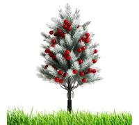 Generisch Cedar Tree 22 Inch with Red Berries - Artificial Outdoor Trees for Front Door | for Yard, Lawn, Patio, Path, Planter, Flower Pot, Indoor, Christmas, Holiday, Winter Party