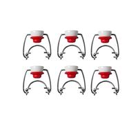 Generisch Ceramic Cap | Pack of 6 Round Bottle Replacement Caps with Swing Top - Reusable Caps for Glass Bottles, Swing Lids Fit Bear Bottles, Siehe Beschreibung, See description, No Gemstone