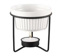 Generisch Ceramic Fondue - Butter Warmer for Kitchen | Portable Pot with Heat Resistant Build & Elegant Design Features for Seafood Serving, Chocolate Melting, Tea Brewing and Dessert Preparation