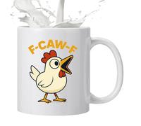 Generisch Ceramic Mug, 325 ml Ceramic Funny Chicken Mug, Rooster Tea Container, Suitable for Coffee, Tea, Milk, Hot Cocoa, Birthday Gift for Men and Colleagues