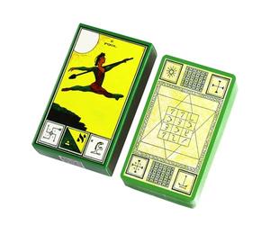 Generisch Ceremonial Magick Tarot - 78 Cards Oracle Deck Coated, Clear Printed Portable Accessories, Easy to Use for Beginners, Magic Tarot Game for Spiritual Deck for Mysticism