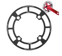 Generisch Chainring Protection Cover, Protection for Crankset Made of Aluminium Alloy, Lightweight Design with Precise Fit for Trekking Bikes and Commuting Routes