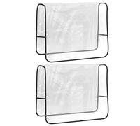 Generisch Chair Back Covers - 2 x Thickened Seat Protectors, Square Reinforced Armchair Cushion Covers For Airplane, Cinema, Hotel, Restaurant, Outdoor, And Home, For Seats And Backs