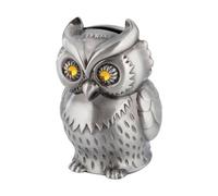 Generisch Change Container - Metal Owl Shaped Change Container - Coin Container Adult Home Pocket Money Financial Management Desk Decoration