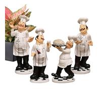 Generisch Chef Figurines, Kitchen Decoration, Chef Statue, Kitchen Decoration, Chef Small Statue - Chet Statues, Desk Ornament, Collectible Figures, Kitchen and Restaurant Decoration from Ku