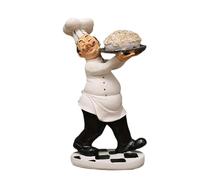 Generisch Chef Statue for Kitchen Chef Figurines Kitchen Decor | Chef Figurines Counter Figurine - Resin Cooking Kitchen Decoration Table Decoration Chef Statues Collectible Figurines Home Decoration