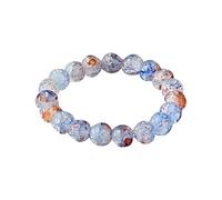 Generisch Cherry Tree Gemstone Beads 8mm Round Beads Bracelet with Cherry Tree Design 8mm Round Beads Indian Leather Bracelet, one size, Plastic, No Gemstone