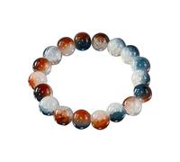 Generisch Cherry Tree Gemstone Beads 8mm Round Beads Bracelet with Cherry Tree Design 8mm Round Beads Indian Leather Bracelet, one size, Plastic, No Gemstone