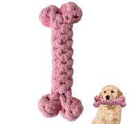 Generisch Chew Toy for Puppies, Teeth Cleaning Toy for Kittens, Made of Cotton Bone, Aggressive Chew Toy for Dogs, 15.5 cm, Training Toy for Dogs and Cats