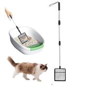 Generisch Chicken Droppings Shovel - Heavy Duty Extendable Adjustable Cat Shovel, Pickup for Poultry Keeping Pasture Home Outdoor Ducks