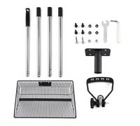 Generisch Chicken Scoop, Non-Stick Strainer, Stainless Steel Shovel with Removable Strainer for Pet Cleaning, Garden, Poultry Keeping