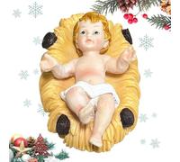 Generisch Child Jesus Statue, Nativity Scene Figures | Tiny Child Jesus in Nativity Scene | Collectable Holy Child Ornament, Little Baby Jesus for Christmas, Holidays