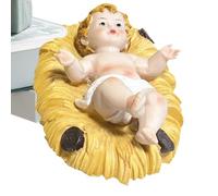 Generisch Child Jesus Statue, Nativity Scene Figures - Tiny Resin Nativity Scene Sculpture | Collectable Holy Child Ornament, Little Jesus for Christmas, Holidays