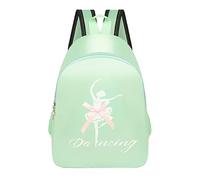 Generisch Children's Bag Fashion Backpack Dance Backpack Latin Ballet School Bag Girls Princess Dance Bag (Green, One Size)