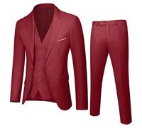 Generisch Children's Boy Elephant Clothing Set Children Toddler Baby Boys Spring Autumn Solid Long Sleeve Trousers Coat Vest Outfits 3 Piece Suit Clothing The Rings Baby Clothing, red, 12-13 Years