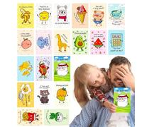Generisch Children's Cartoon Postcard, Pack of 20 Cartoon Motifs for Children, Holiday Decoration for Children, Girls, Students, Teachers, Friends