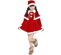 Generisch Children's Christmas Costume + Shawl + Dress Hat Baby Girl Set New Born