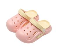 Generisch Children's Clogs with Straps Non-Slip EVA Slippers Adjustable Bathing Shoes Soft Garden Shoes Breathable Lightweight Summer Sandals for Toddlers Boys Girls, A Rd1, 8 UK Child