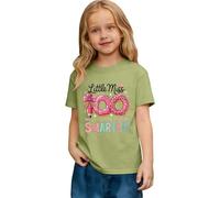 Generisch Children's Crew Neck T-Shirt Funny School Start Motif Fun Class Party Outfit Cotton Leisure Shirt Colourful Everyday Top Modern Streetwear Look Learning Motivational Design