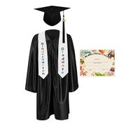 Generisch Children's Graduation Hat and Cape - Fixed Gown for Nursery Graduation, Academic Clothing and Congratulations Costume for School Children 2025