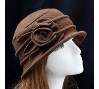 Generisch Children's Penguin Elegant Bucket Hat Wool Hat Winter Women Flower Cloche Women's Baseball Cap Blue, coffee, One Size