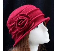 Generisch Children's Penguin Elegant Bucket Hat Wool Hat Winter Women Flower Cloche Women's Baseball Cap Blue, red, One Size