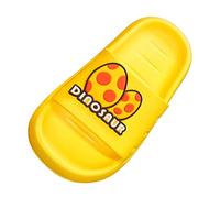 Generisch Children's Slippers Summer House Outside the Bathroom Wear Soft Bottom Cartoon Cute Boys Girls Baby Dinosaur Slippers, yellow, 10.5/11 UK Child
