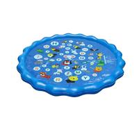 Generisch Children's Sprinkler Mat, 99 cm Animal Pattern Learning Play Blanket, Non-Slip Water Mat for Children Outdoors, for 2-10 Years, Boys, Dogs, Outdoor, Garden, Park, Lawn
