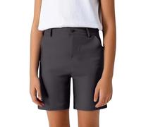 Generisch Children's summer suit shorts for boys in large sizes in solid colour with buttons, casual and formal 5 inch trousers, medium length for school performances, gray, 17-18 Jahre