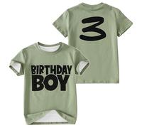 Generisch Children's T-Shirt Crew Neck Short Sleeve with Letter Print Casual Leisure Design for Everyday Use and Play Cotton Top in Plain Basic Top Children's Fashion Graphic Tee