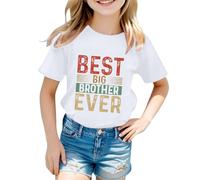 Generisch Children's T-Shirt with 'Best Teacher Ever' Lettering Print in Retro Style - Graphic Shirt for Girls and Boys with Colourful Lettering | Funny Top as a Teacher Gift