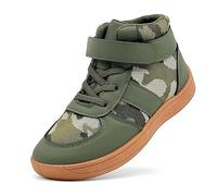 Generisch Children's Trainers Boys Girls High Top Sports Shoes Non-Slip Training Shoes for Martial Arts Leisure Comfortable Running Shoes, Army Green, 11.5 UK Child