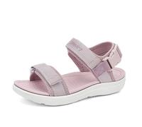 Generisch Children's trekking sandals with adjustable fasteners, non-slip tread sole, lightweight and robust for hiking trips, school garden and active summer days, style_i02 pink, 10.5/11 UK Child