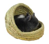 Generisch Chinchilla Bed | Quality Material Straw Woven Private Sleeping Place, Cat Bed, Warmth Airflow for Chicken Small Animal Bird Cage Coop Farm Breeding Sleeping