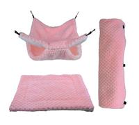 Generisch Chinchilla Hammock Tunnel, Mat, Warming, Plush, Small Animal Sleeping Area, for Sugar Glider, Ferrets, Hamsters & Chinchillas in Cage for Sleeping, Rest, Hiding and