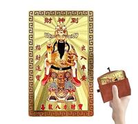 Generisch Chinese New Year Wealth Card | 2026 God of Wealth Keepsake | Festive Blessing Card | for Happiness Harmony Success Travel Home Decoration Celebration