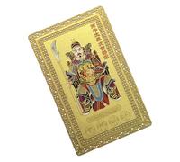 Generisch Chinese Spring Festival Greetings Card Copper as Keepsake Spiritual Protection Card for Happiness and Success on Holiday and