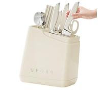 Generisch Chopsticks Storage Container for the Table, Portable Storage and Drip Box, Chopsticks, Tableware Container, for Grinding Rods, Spoons, Forks, Home, Kitchen, Dining Room, Restaurant, Cafe