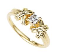 Generisch Christ Rings for Women Full Women's Ring Rings Silver Engagement (Gold, 7)