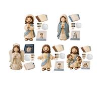 Generisch Christian DIY Quilt Set, Jesus Blessing, Patchwork Sewing Set for Beginners and Families, Handmade Set for Religious Decoration and Prayer Room, Complete Set with Accessories