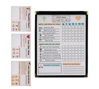 Generisch Christian Habit Table Set for Children, Christian Learning and Study Set, Bible Learning Task Plan, for Children and Girls for Christmas, New Year Celebrations