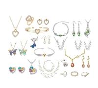 Generisch Christmas Calendar Advent - 2025 Christmas, 2025 Bracelets Rings Countdown Calendar, Necklace Christmas Vetves for Women Girls Winter Daily Holidays Birthday Festival