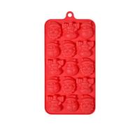 Generisch Christmas Chocolate Moulds with Fifteen Compartments Non-Stick Baking Mould Food-Safe Silicone Mould Creative Cake Fondant Soap Candle Dessert Chocolates Confectionery Chocolate Places